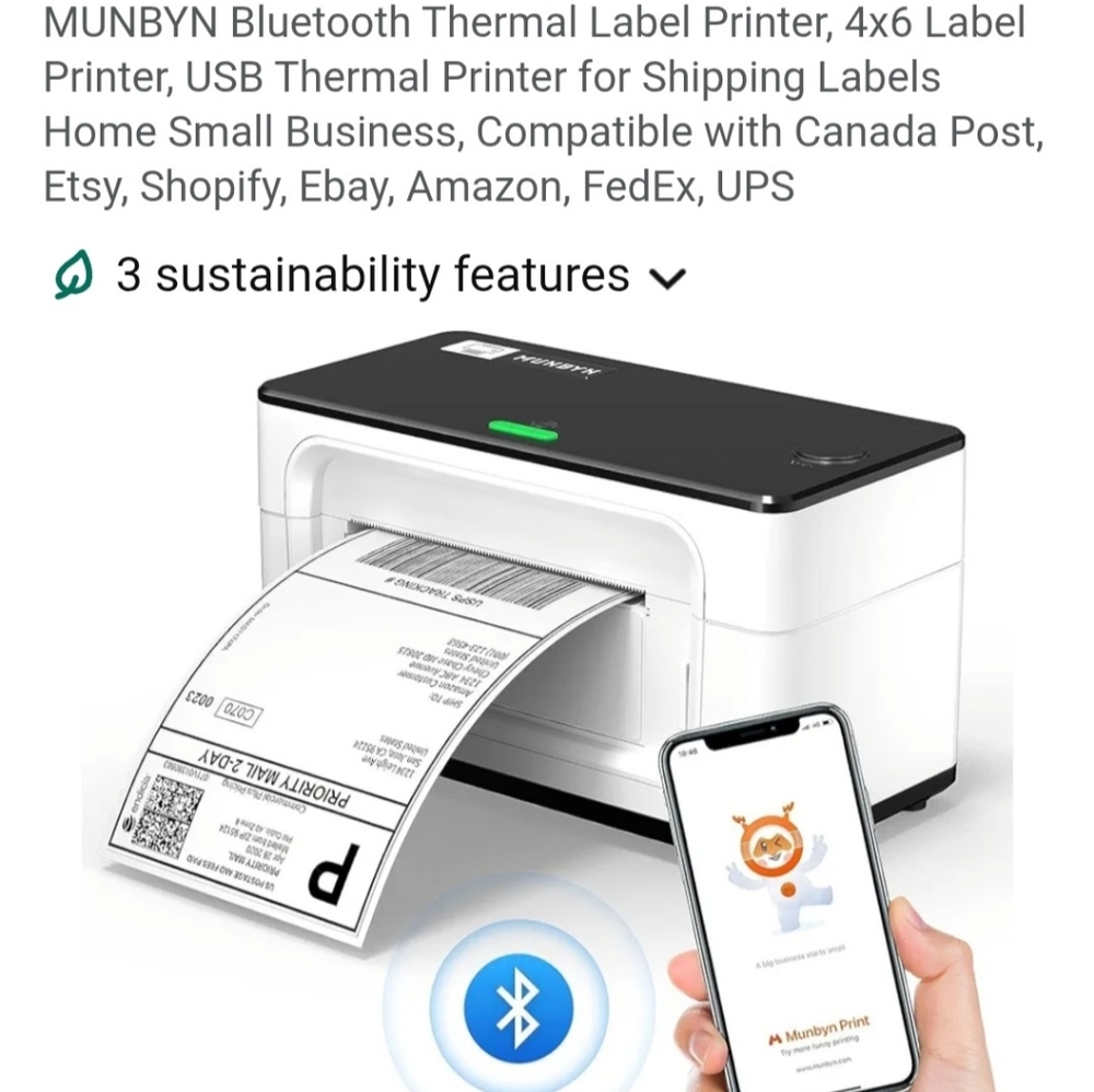 Munbyn 402b Thermal Printer.